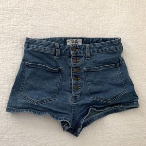 Free People Jean shorts